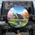 Charming House Spring Garden Stone Arch Bridge Cherry Blossom Maple - Garden Lover Gift Spare Tire Cover - 1