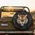 Snarling Tiger Face, Tiger Stripes, Jungle Foliage, Swirling Mist - Wildlife Lover Gift Spare Tire Cover - 2