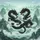 Black Eastern Dragons Misty Mountain Pagoda - Fantasy Lover Gift Spare Tire Cover - 6