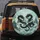 Black Eastern Dragons Misty Mountain Pagoda - Fantasy Lover Gift Spare Tire Cover - 5