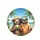 Happy Sloths Tropical Beach Palm Trees - Vacation Travel Essentials Sloth Lover Gift Spare Tire Cover - 4
