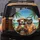 Happy Sloths Tropical Beach Palm Trees - Vacation Travel Essentials Sloth Lover Gift Spare Tire Cover - 5