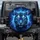 Electric Blue Tiger Head Glowing Eyes Nebula Stars - Wildlife Lover Gift Spare Tire Cover - 1