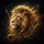 Regal Lion Golden Crown Golden Mane Cosmic Expanse - Wildlife Lover Gift for Lion Lover Spare Tire Cover - 6
