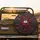 Ladybug Swarm Red Berries Red Leaves Charcoal Foliage - Wildlife Lover Gift Spare Tire Cover - 2