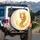 Majestic Golden Dragon Shimmering Scales - Fantasy Lover Home Decor Gift Spare Tire Cover - 3
