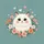 Fluffy White Cat Rosy Cheeks Pastel Spring Flowers Hearts - Cat Lover Everyday Gift Spare Tire Cover - 6