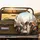 Five Dachshunds Riding in Car Urban Cityscape Golden Hour Adventure - Dog Lover Travel Gift Spare Tire Cover - 2
