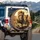 Regal Lion Lioness Monarch Butterfly Savannah - Adventure Seeker Gift Spare Tire Cover - 3