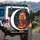 Glowing Tiger Tendrils Flame Dark Smoke - Wildlife Lover Gift For Adventure Seekers Spare Tire Cover - 3