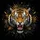 Snarling Tiger Head Facets Jungle Foliage Shards Wildlife Lover Gift Spare Tire Cover - 6