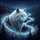 White Wolf Evergreen River Starry Night Sky - Wildlife Lover Vehicle Decor Spare Tire Cover - 6