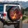 Red Dragon Fiery Breath Volcanic Landscape - Fantasy Lover Gift Spare Tire Cover - 3
