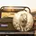 Majestic White Lion Golden Roses Crescent Moon Stars - Wildlife Decor Gift Spare Tire Cover - 2