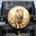 Majestic White Lion Golden Roses Crescent Moon Stars - Wildlife Decor Gift Spare Tire Cover - 1