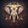 White Elephant Head Golden Filigree - Vehicle Decor Gift for Elephant Lover Spare Tire Cover - 6