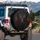 Fearsome Fiery Ridged Armored Dragon Face Glowing Molten Eyes - Adventure Seeker Gift Spare Tire Cover - 3