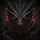 Fearsome Fiery Ridged Armored Dragon Face Glowing Molten Eyes - Adventure Seeker Gift Spare Tire Cover - 6