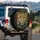 Majestic Leopard Rosette Spot Olive Green Eye Jungle Habitat - Big Cat Lover Gift Spare Tire Cover - 3