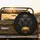 Black Gold Panther Yellow Eyes Golden Lotus Water Reflections - Wildlife Lover Gift Spare Tire Cover - 2