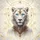 White Lioness Gold Jewelry Blue Eyes Celestial Halos - Wildlife Lover Gift for Truck SUV Spare Tire Cover - 6