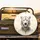 White Lioness Gold Jewelry Blue Eyes Celestial Halos - Wildlife Lover Gift for Truck SUV Spare Tire Cover - 2