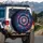 Swirling Vortex Cosmic Nebula Fluid Shapes - Modern Decor Gift Spare Tire Cover - 3