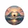 Ocean Wave Heart Sun Tropical Sunset Clouds - Ocean Lover Gift Spare Tire Cover - 4