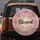 Blessed Script Golden Dust Shimmering Light Flares Delicate Flourish - Faith Lifestyle Gift Spare Tire Cover - 5