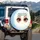 Cartoon Eyes Protective Gaze Energy Rays - Sun Protection Travel Spare Tire Cover - 3