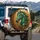 Emerald Horse Head Gold Filigree - Equestrian Decor Gift for Fantasy Lover Spare Tire Cover - 3