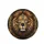 Lion Face Golden Filigree Baroque Rococo - Wildlife Lover Gift for Lion Collector Spare Tire Cover - 4
