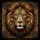 Lion Face Golden Filigree Baroque Rococo - Wildlife Lover Gift for Lion Collector Spare Tire Cover - 6