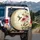 Ruby Hummingbird Pink Coneflower Daisy Musical Script - Wildlife Lover Nature Gift Spare Tire Cover - 3