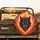 Snarling Black Wolf Head Glowing Yellow Eyes Fiery Storm Inferno - Wildlife Lover Gift Spare Tire Cover - 2