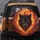 Snarling Black Wolf Head Glowing Yellow Eyes Fiery Storm Inferno - Wildlife Lover Gift Spare Tire Cover - 5