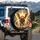 Roaring Golden Winged Lion Armored - Wildlife Lover Adventure Travel Accessory Spare Tire Cover - 3