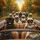 Pugs Aviator Sunglasses Open Road Roadster Autumn Foliage - Dog Lover Gift Spare Tire Cover - 6
