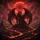Dark Red Dragon Volcanic Rock Magma Rivers Blood Moon Sky - Fantasy Lover Gift Spare Tire Cover - 6