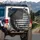 Distressed Monochrome American Flag - Independence Day Gift for Veterans Spare Tire Cover - 3