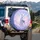 White Unicorn Luminescent Clouds Stars - Fantasy Lover Gift Spare Tire Cover - 3