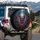 Ancient Weathered Skull Twisted Thorns Roots - Dark Fantasy Gift Spare Tire Cover - 3