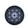 Fractal Floral Explosion Crystalline Silver Blue Gold - Home Decor Gift Spare Tire Cover - 4