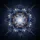 Fractal Floral Explosion Crystalline Silver Blue Gold - Home Decor Gift Spare Tire Cover - 6