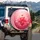 Dense Cluster Glowing Translucent Hearts - Romantic Home Decor Gift Spare Tire Cover - 3