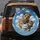 Four Curious Wide-Eyed Cats Dog Group Brilliant Blue Sky Clouds - Pet Lover Gift Spare Tire Cover - 5