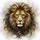 Regal Golden Lion Intense Golden Eyes Charcoal Mane White Muzzle - Wildlife Lover Gift Spare Tire Cover - 6
