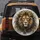 Regal Golden Lion Intense Golden Eyes Charcoal Mane White Muzzle - Wildlife Lover Gift Spare Tire Cover - 5