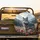 Gray Wolf Pink Dahlia Zinnia Flowers Mountain Landscape - Wildlife Lover Gift Spare Tire Cover - 2