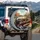 Happy Dachshund Dogs Driving Luxurious Vintage Convertible Car - Scenic Travel Lover Gift Spare Tire Cover - 3